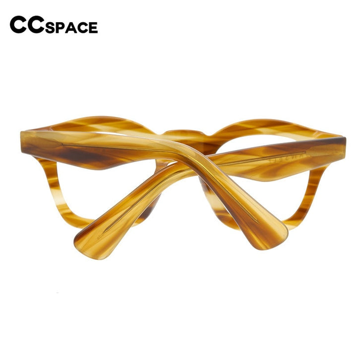 CCspace Unisex Full Rim Round Acetate Reading Glasses R47361 Reading Glasses CCspace