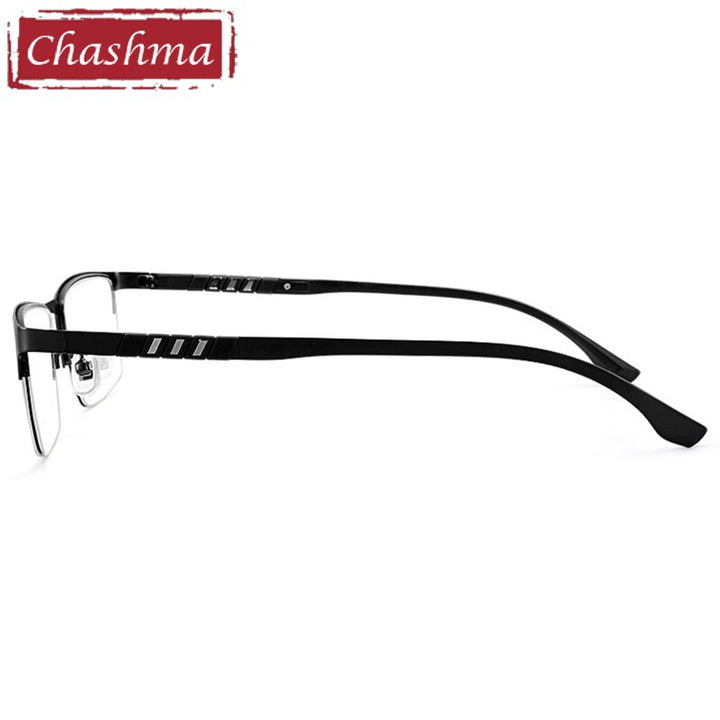 Chashma Unisex Semi Rim Stainless Steel Frame Eyeglasses Semi Rim Chashma