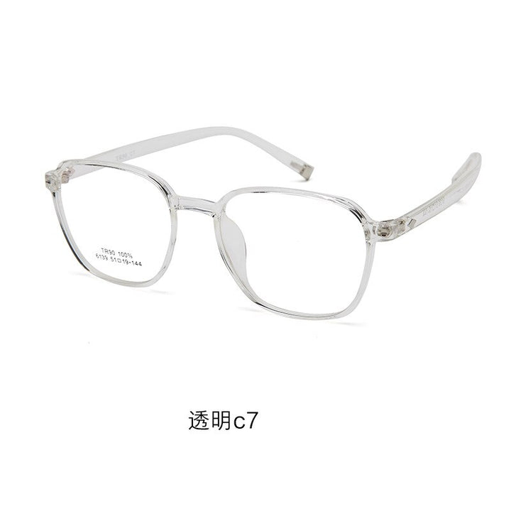 Kansept Women's Full Rim Square Tr 90 Titanium Eyeglasses 6139 Full Rim Kansept   