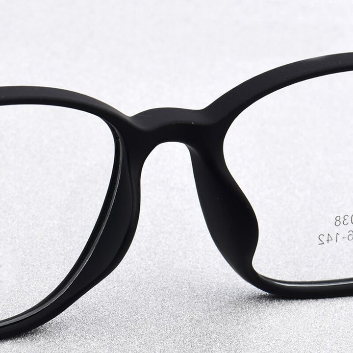 Zirosat Unisex Full Rim Square Ultem Frame Eyeglasses M2038 Full Rim Zirosat