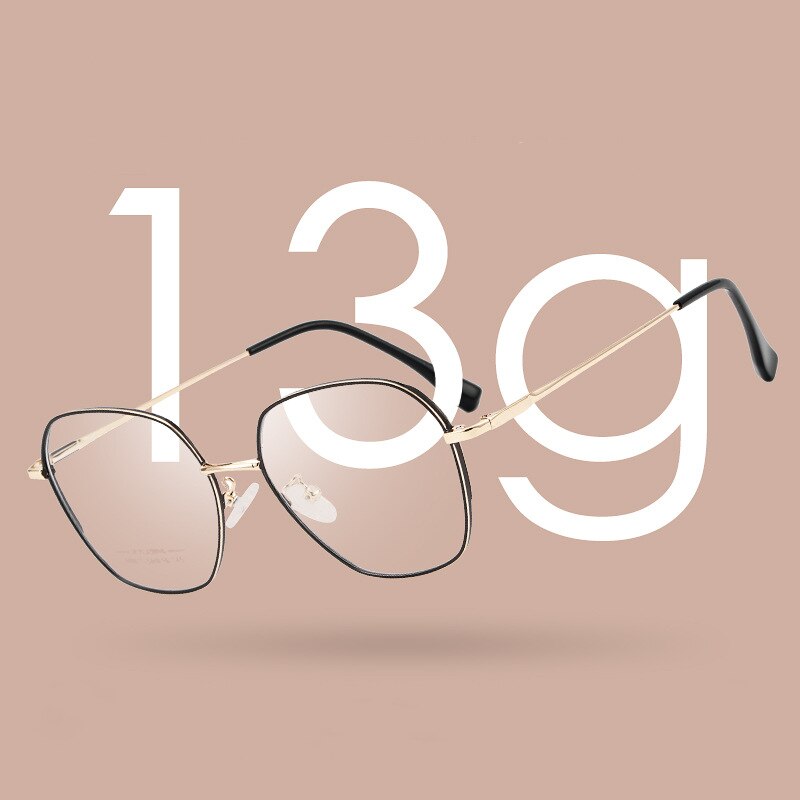 Yimaruili Unisex Full Rim Polygon Square Alloy Frame Eyeglasses AC011 Full Rim Yimaruili Eyeglasses