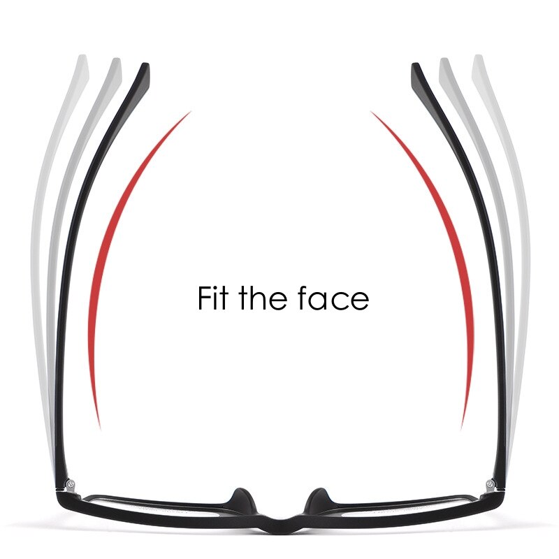 Yimaruili Unisex Full Rim Square Tr 90 Sport Eyeglasses Vb8004 Full Rim Yimaruili Eyeglasses