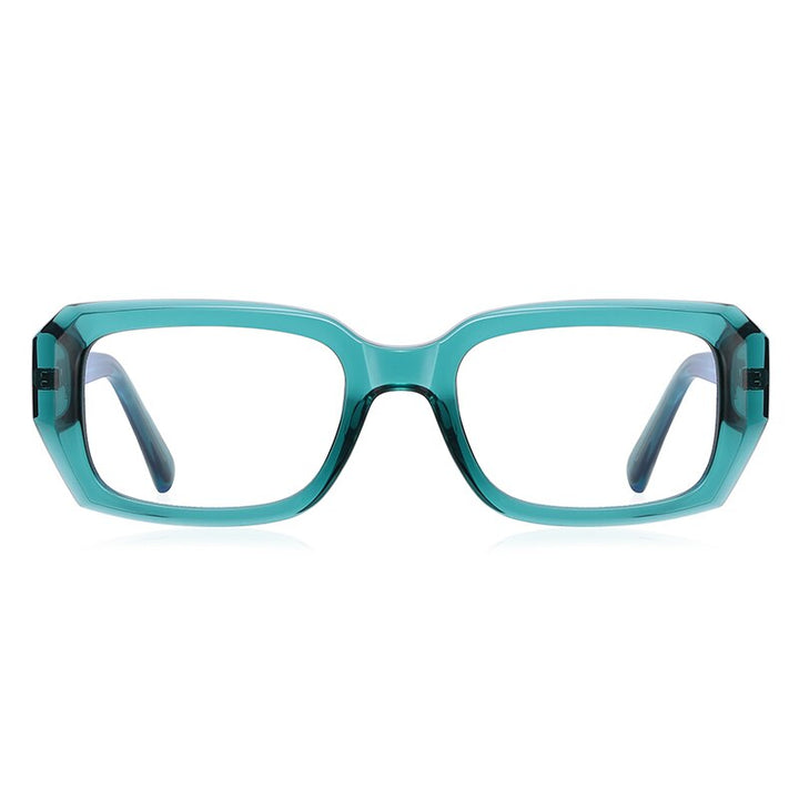 Reven Jate Unisex Full Rim Square Acetate Eyeglasses 2154 Full Rim Reven Jate