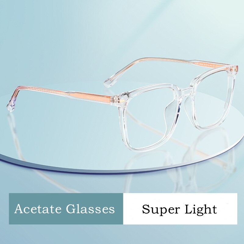Yimaruili Unisex Full Rim Square Acetate Eyeglasses BV85002B Full Rim Yimaruili Eyeglasses