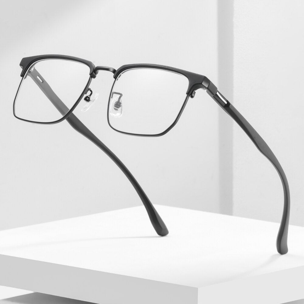 Gmei Unisex Full Rim Square Tr 90 Alloy Eyeglasses Tm12 Full Rim Gmei Optical