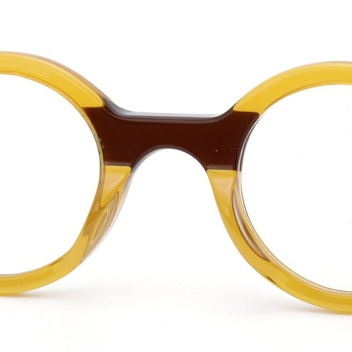 Muzz Unisex Full Rim Round Acetate Punk Frame Eyeglasses 56002 Full Rim Muzz