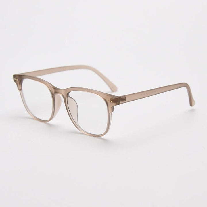 CCspace Unisex Full Rim Big Square Tr 90 Titanium Eyeglasses 55804 Full Rim CCspace MatteCoffee China