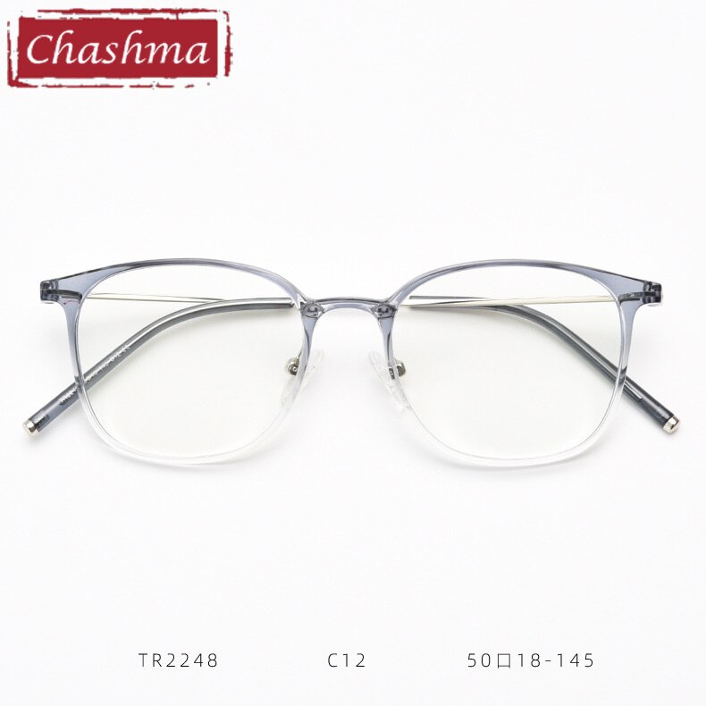 Chashma TR90 Eyeglasses Frame Lentes Optics Light Women Small Circle Quality Student Prescription Glasses For RX Lenses Frame Chashma Ottica Gradient Blue  