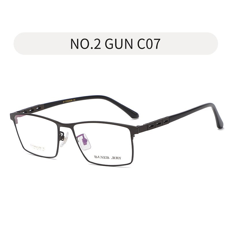 Zirosat Men's Eyeglasses Frame Pure Titanium 71091 Frame Zirosat grey  