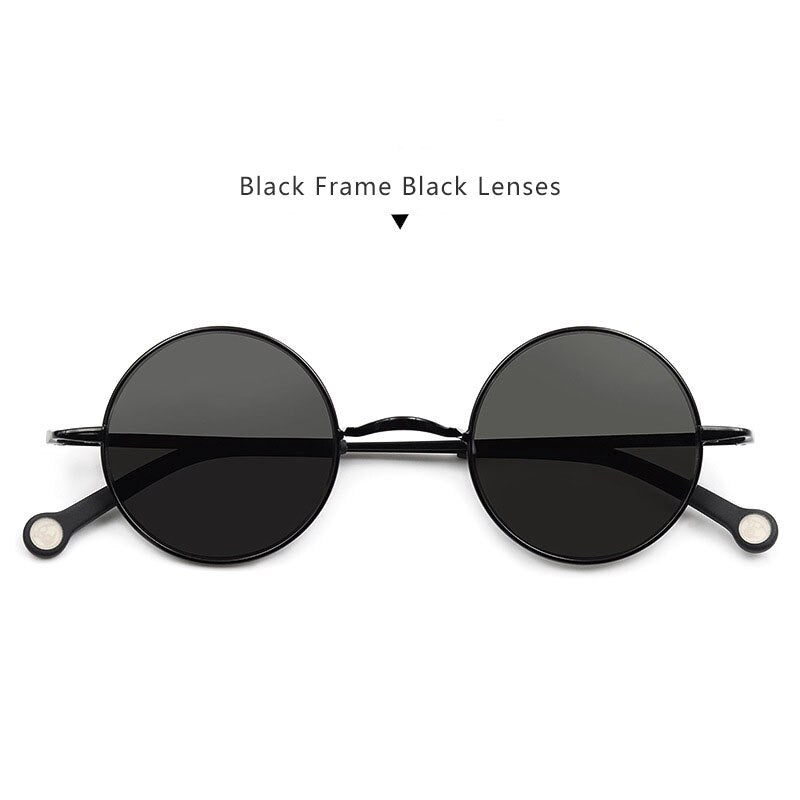 Hdcrafter Unisex Full Rim Round Alloy Polarized Sunglasses Ps7087s Sunglasses HdCrafter Sunglasses