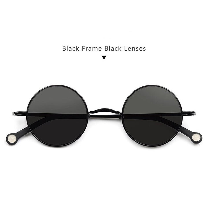 Hdcrafter Unisex Full Rim Round Alloy Polarized Sunglasses Ps7087s Sunglasses HdCrafter Sunglasses