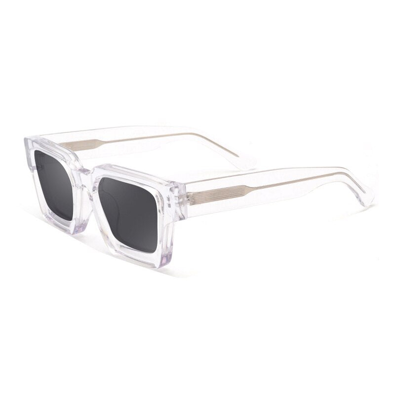 Gatenac Women's Full Rim Rectangle Acetate Frame Polarized Sunglasses Tyj66 Sunglasses Gatenac