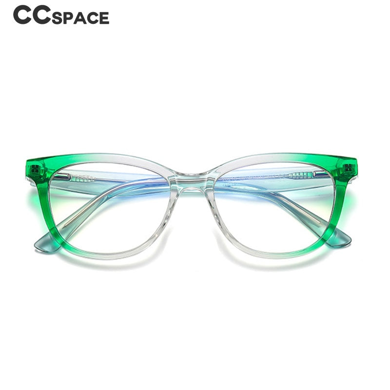 CCspace Youth's Unisex Full Rim Square Tr 90 Titanium Eyeglasses 54525 Full Rim CCspace