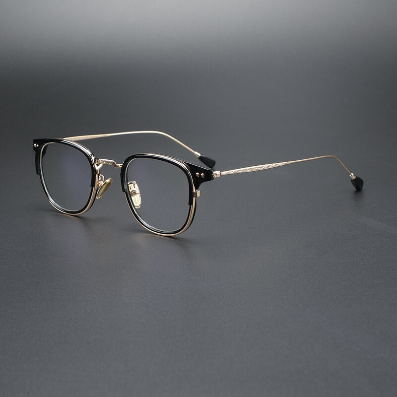 Cubojue Unisex Full Rim Square Alloy Hyperopic Reading Glasses Reading Glasses Cubojue