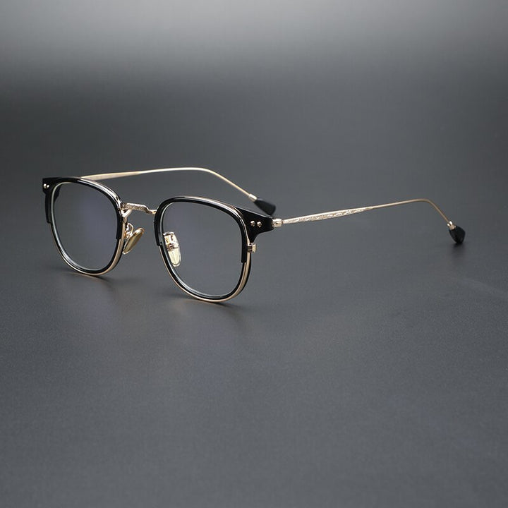 Cubojue Unisex Full Rim Square Alloy Hyperopic Reading Glasses Reading Glasses Cubojue