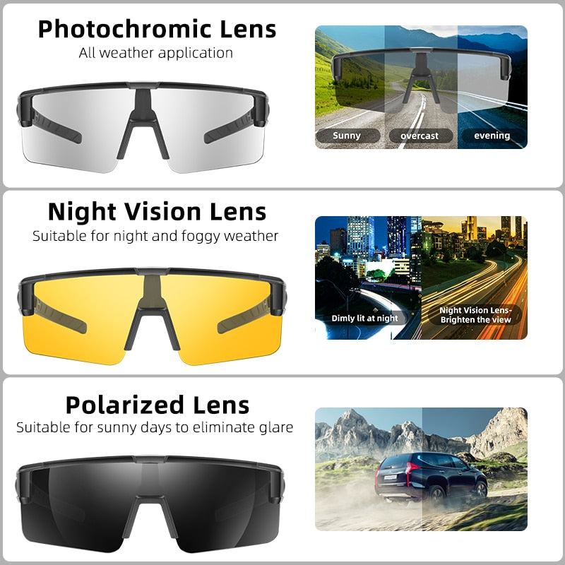West Biking Unisex Semi Rim Fit Over Myopic Polarized Sunglasses Yp0703144-146 Sunglasses West Biking