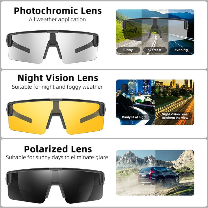West Biking Unisex Semi Rim Fit Over Myopic Polarized Sunglasses Yp0703144-146 Sunglasses West Biking