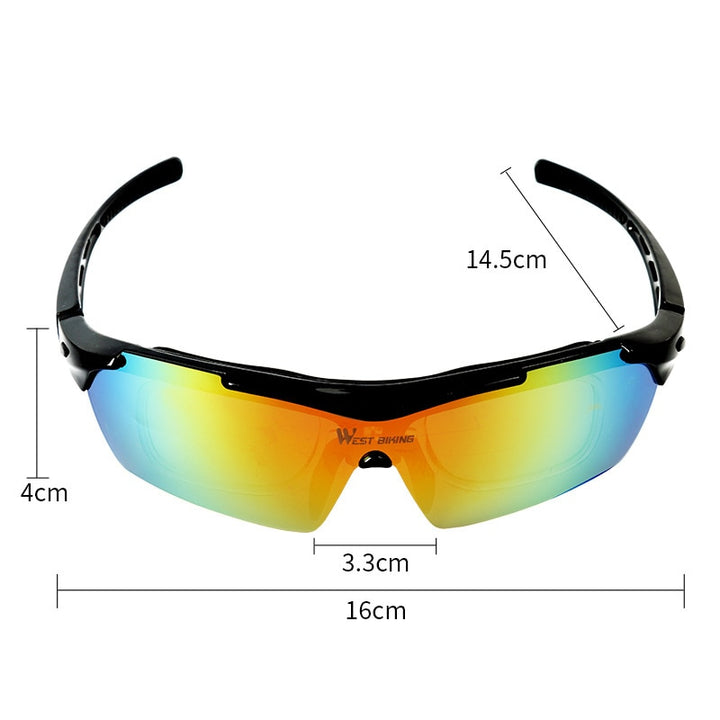 West Biking Unisex Full Rim Acetate Polarized Sport Sunglasses YP0703111AA Sunglasses West Biking