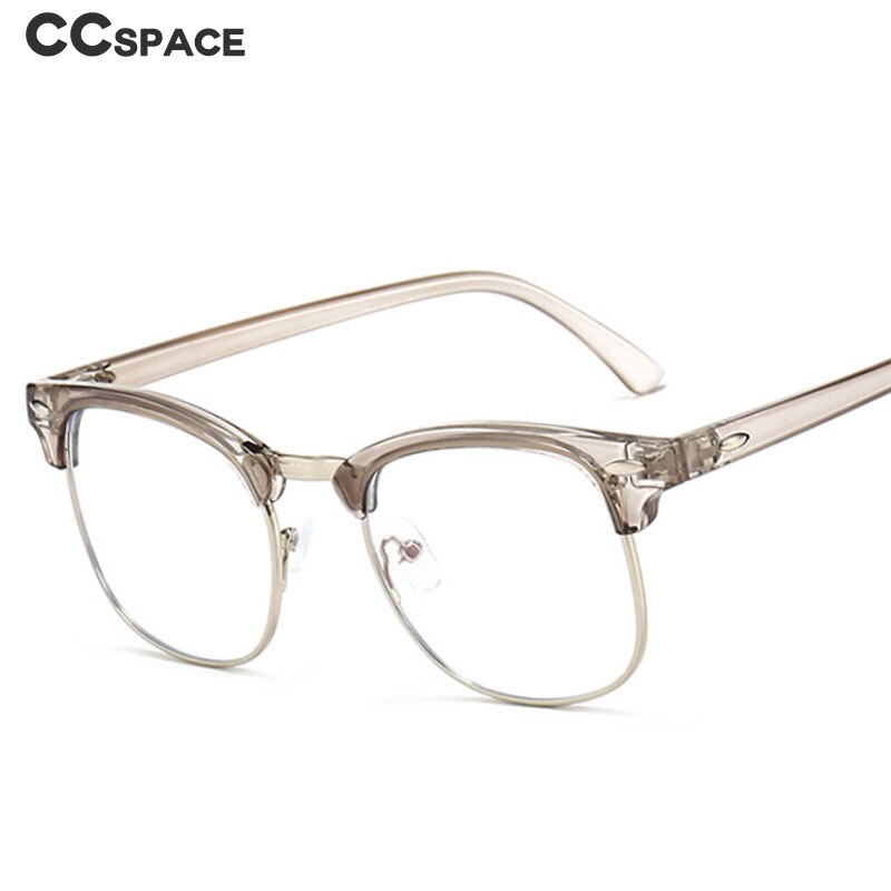 CCspace Unisex Full Rim Square Tr 90 Eyeglasses 54622 Full Rim CCspace