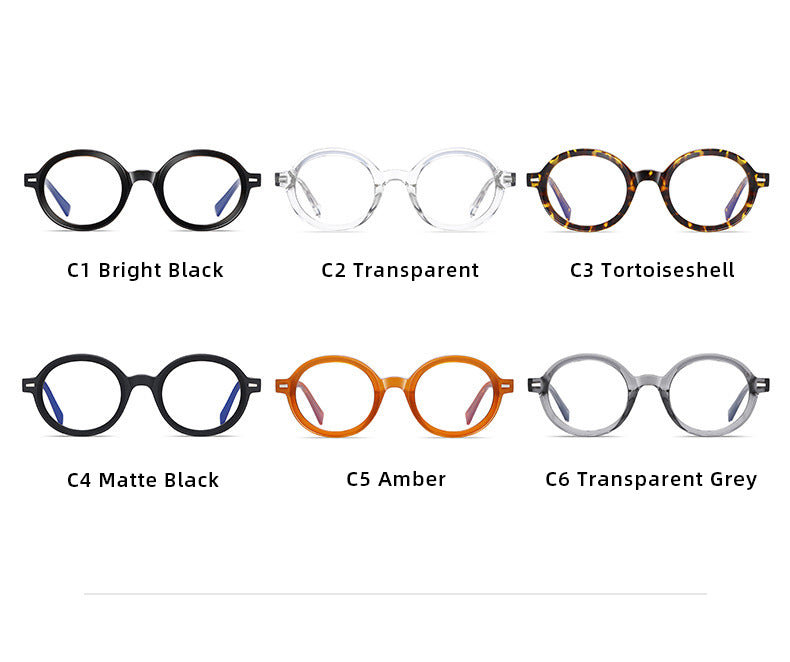 Gmei Unisex Full Rim TR 90 Titanium Round Frame Eyeglasses 2092 Full Rim Gmei Optical