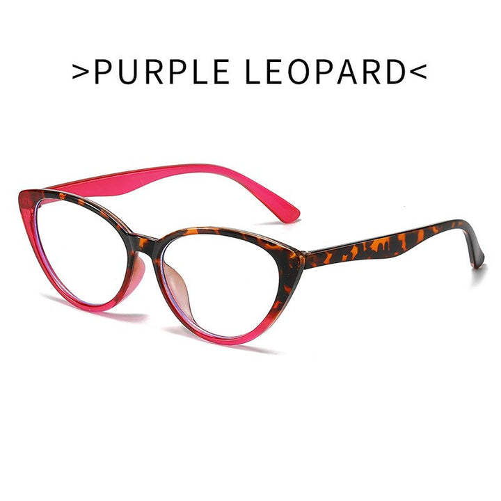 CCspace Unisex Full Rim Cat Eye Tr 90 Eyeglasses 55674 Full Rim CCspace Pink China