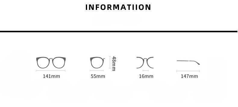 CCspace Unisex Full Rim Square Cat Eye Tr 90 Titanium Eyeglasses 55713 Full Rim CCspace