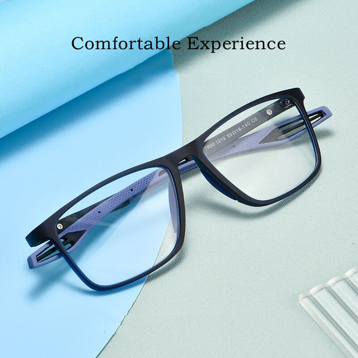 Yimaruili Unisex Full Rim Square Tr 90 Sports Eyeglasses TR1019R Full Rim Yimaruili Eyeglasses