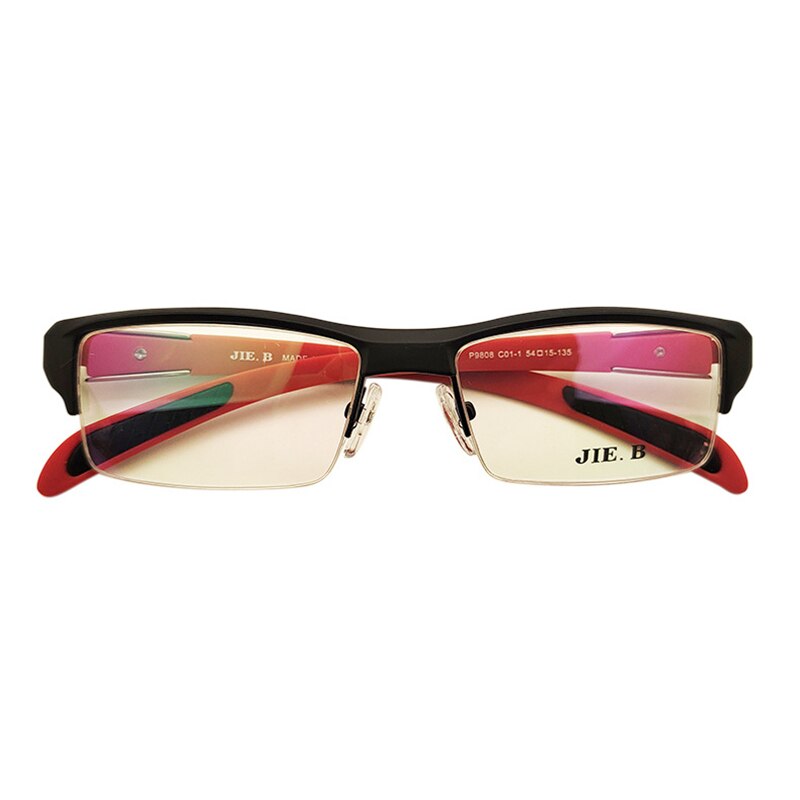 Cubojue Unisex Semi Rim Square Tr 90 Titanium Myopic Photochromic Reading Glasses P9808 Reading Glasses Cubojue