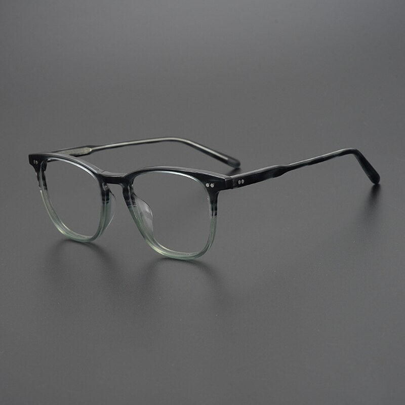 Gatenac Unisex Full Rim Round Square Acetate Eyeglasses Gxyj963 Full Rim Gatenac