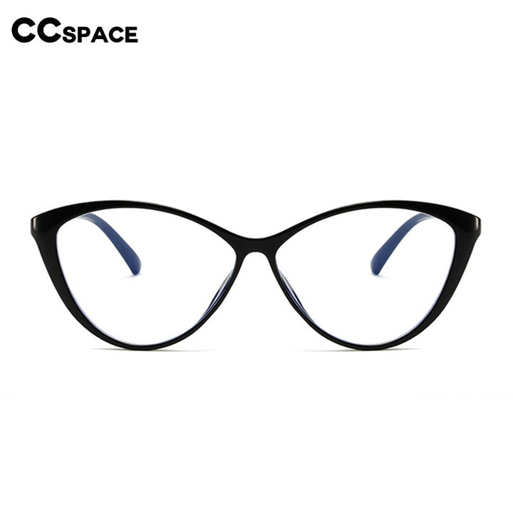 CCspace Unisex Full Rim Cat Eye Tr 90 Eyeglasses 55533 Full Rim CCspace