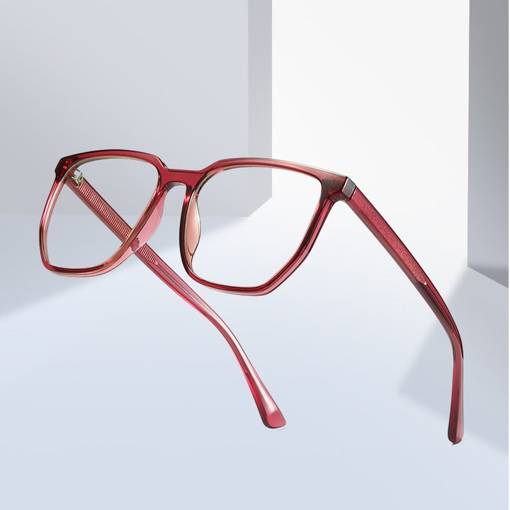 Gmei Unisex Full Rim TR 90 Titanium Square Frame Eyeglasses 2034 Full Rim Gmei Optical