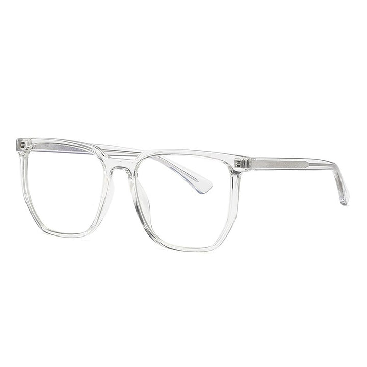 Gmei Unisex Full Rim TR 90 Titanium Square Frame Eyeglasses 2034 Full Rim Gmei Optical C2 Transparent