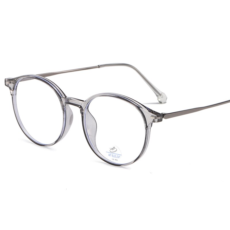 Reven Jate Unisex Full Rim Round Tr 90 Eyeglasses 81251 Full Rim Reven Jate grey