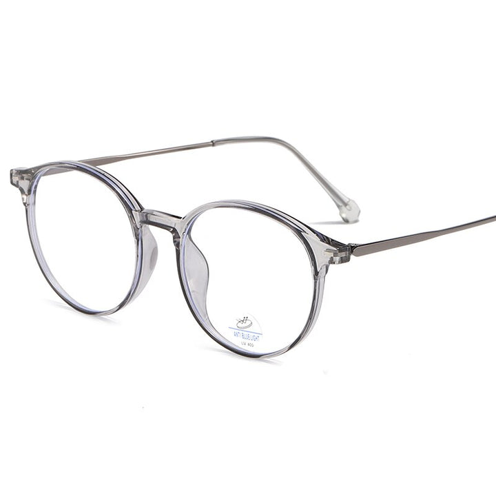 Reven Jate Unisex Full Rim Round Tr 90 Eyeglasses 81251 Full Rim Reven Jate grey
