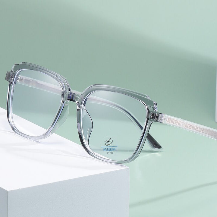 Reven Jate Unisex Full Rim Square Acetate Eyeglasses 81229 Full Rim Reven Jate
