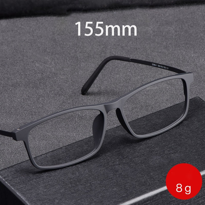 Cubojue Unisex Full Rim 155mm Oversized Tr 90 Titanium Myopic Reading Glasses Fy2009 Reading Glasses Cubojue