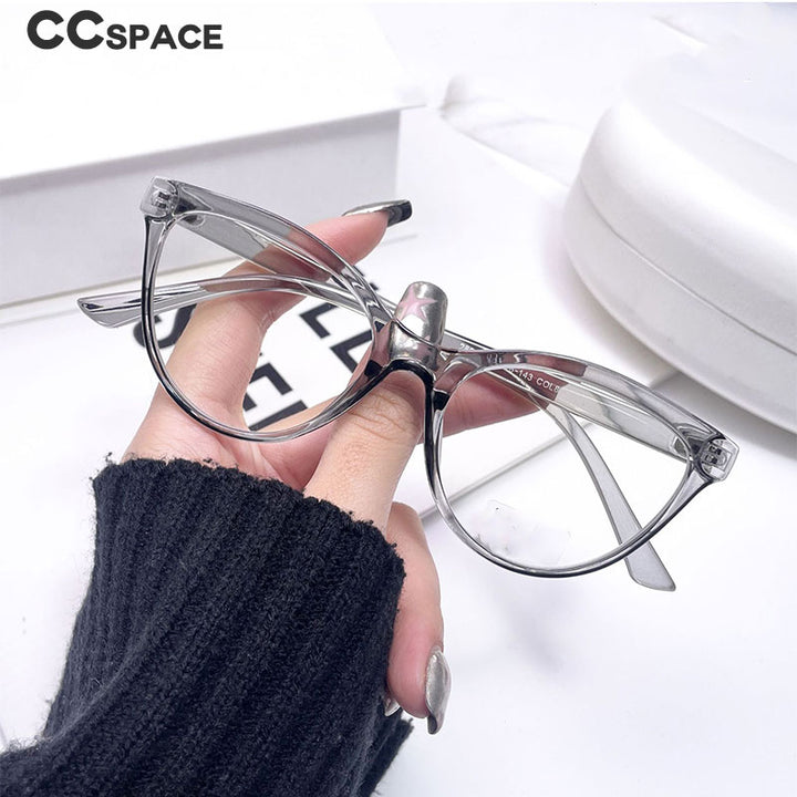 CCspace Women's Full Rim Cat Eye Acetate Eyeglasses 54547 Full Rim CCspace
