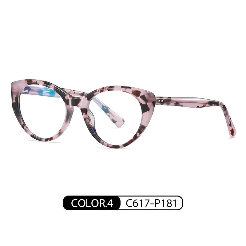 Reven Jate Women's Full Rim Cat Eye Acetate Eyeglasses Rw8816 Full Rim Reven Jate C617