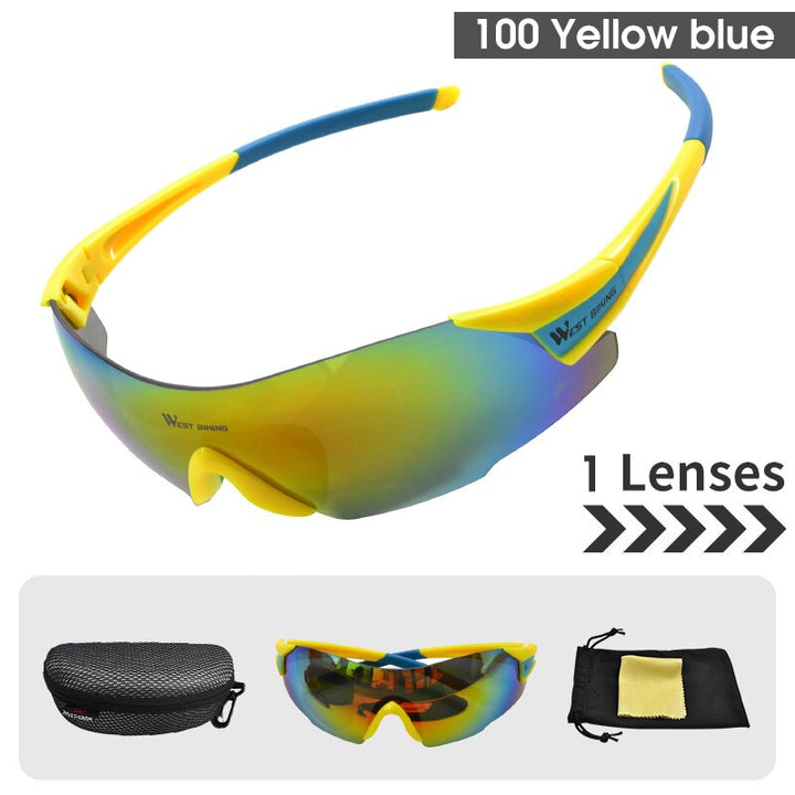 West Biking Unisex Semi Rim Tr 90 Polarized Sport Sunglasses YP0703141 Sunglasses West Biking