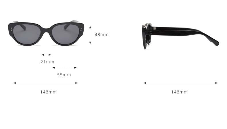 CCspace Unisex Full Rim Square Cat Eye Tr 90 Titanium Eyeglasses 54967 Full Rim CCspace