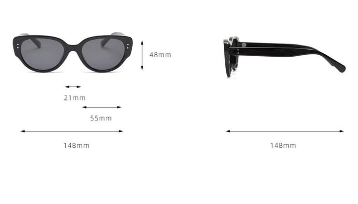 CCspace Unisex Full Rim Square Cat Eye Tr 90 Titanium Eyeglasses 54967 Full Rim CCspace