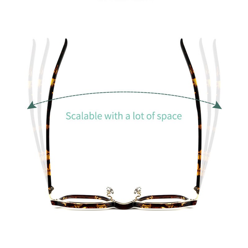 Yimaruili Unisex Full Rim Small Oval Acetate Alloy Eyeglasses KBT98C51 Full Rim Yimaruili Eyeglasses
