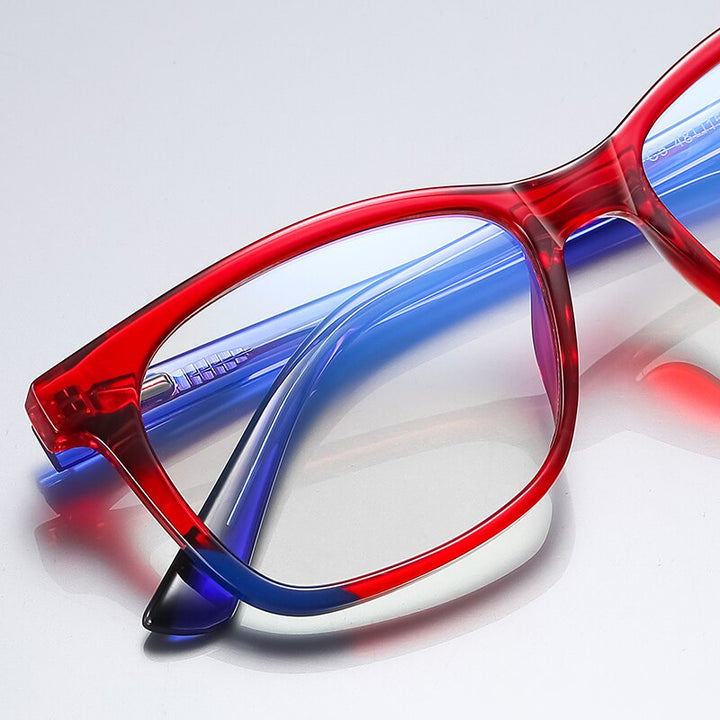 Zirosat Children's Unisex Full Rim Square Tr 90 + Cp Eyeglasses 20206 Full Rim Zirosat