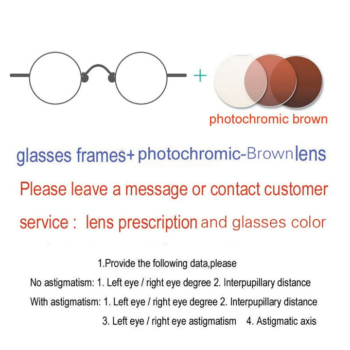 Yujo Unisex Full Rim Oval Round Titanium Eyeglasses Customized Lens Options Full Rim Yujo Browning China
