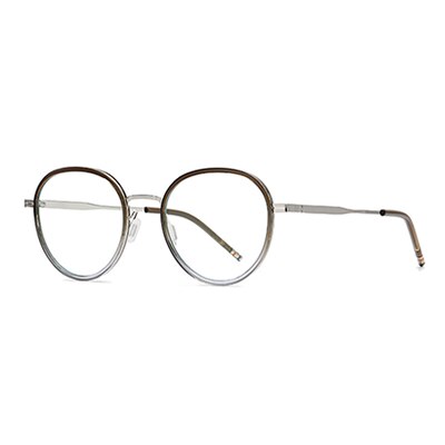Ralferty Unisex Full Rim Round Acetate Alloy Eyeglasses D819 Full Rim Ralferty C512 Coffee China