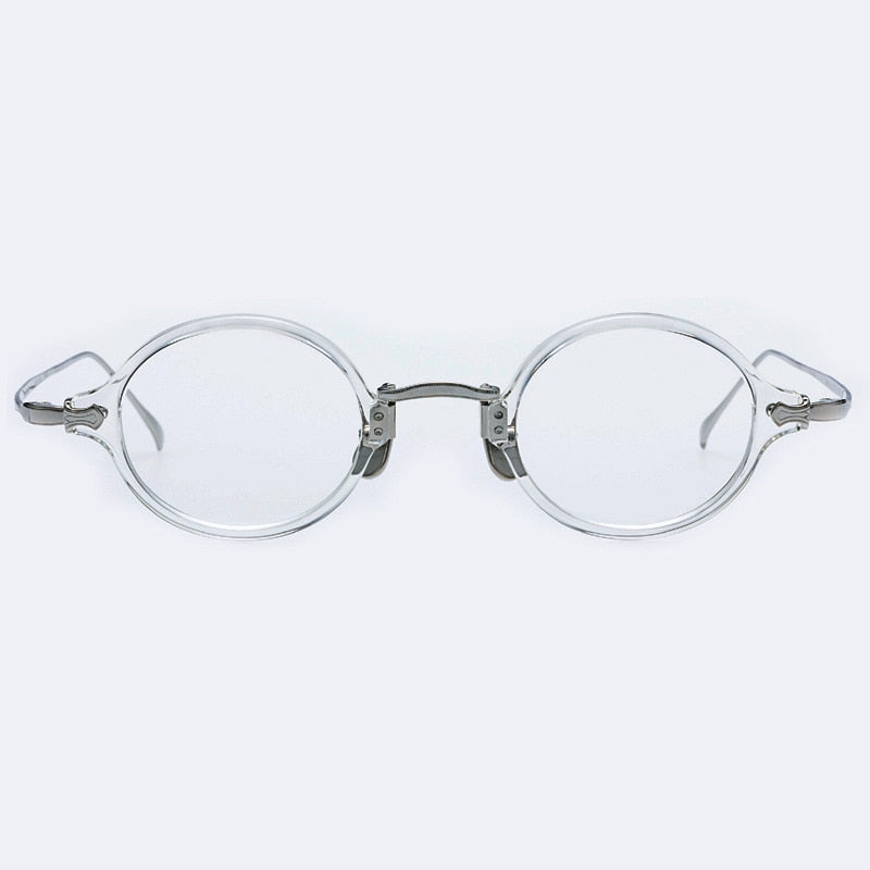 Gatenac Unisex Full Rim Round Tr 90 Titanium Eyeglasses Gxyj969 Full Rim Gatenac Transparent