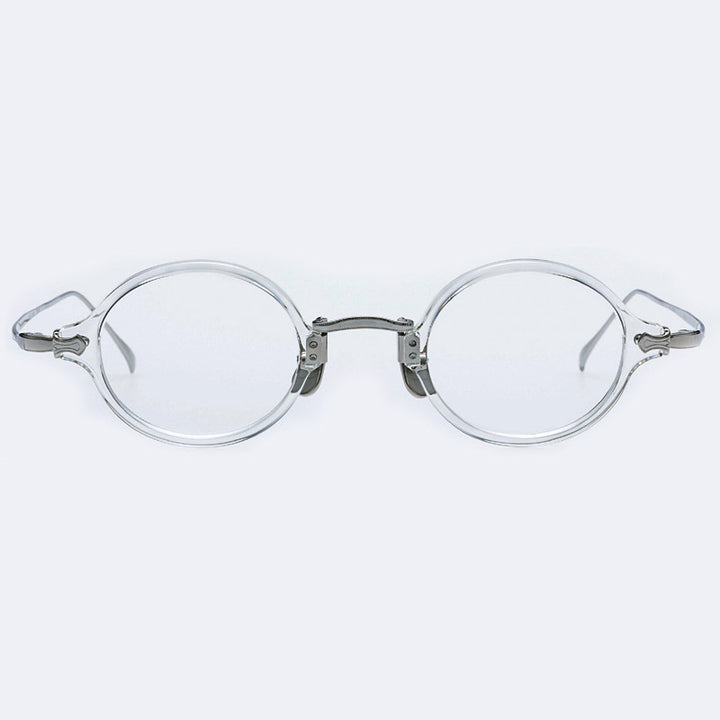 Gatenac Unisex Full Rim Round Tr 90 Titanium Eyeglasses Gxyj969 Full Rim Gatenac Transparent
