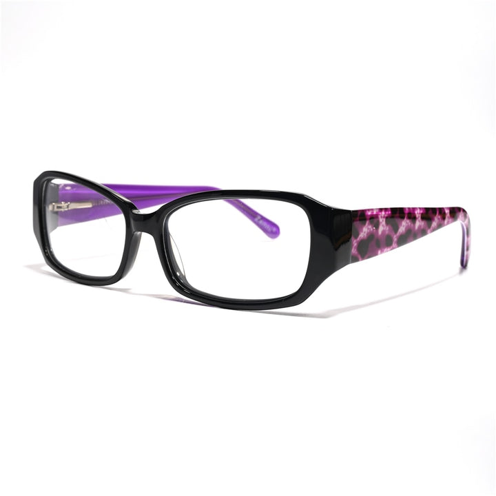 Cubojue Women's Full Rim Rectangle Acetate Hyperopic Reading Glasses 609521 Reading Glasses Cubojue