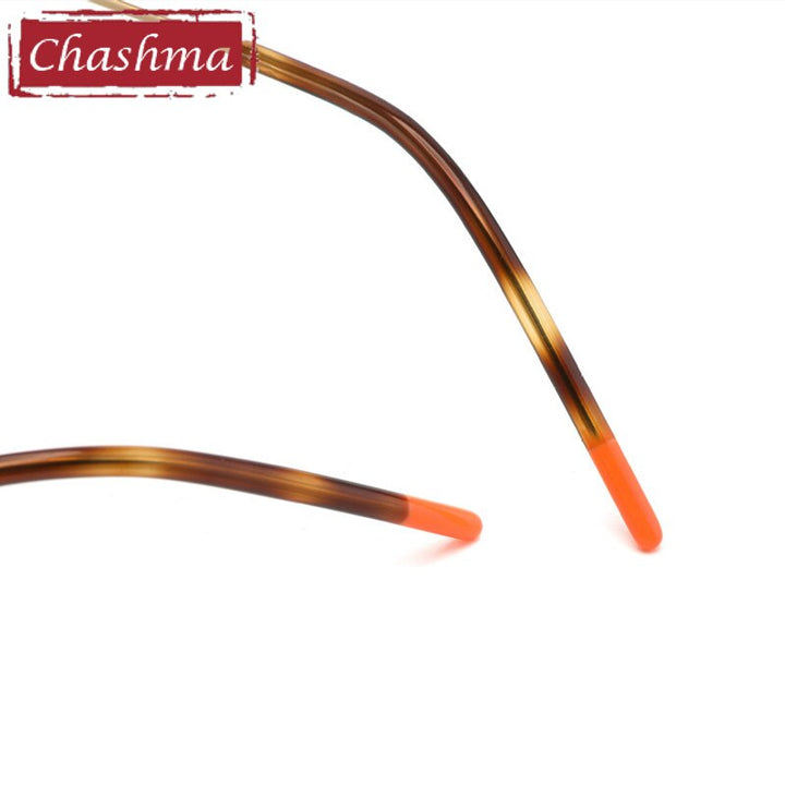 Chashma Ottica Unisex Rimless Rounded Square Titanium Eyeglasses 9017 Rimless Chashma Ottica