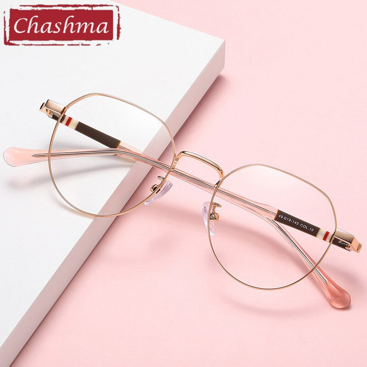 Chashma Unisex Full Rim Round Stainless Steel Frame Eyeglasses 1921 Full Rim Chashma